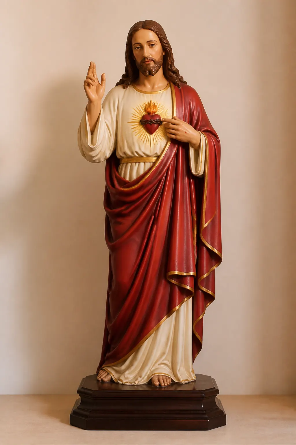 Sacred Heart of Jesus (Sagradong Puso ni Hesus) — handmade na rebulto mula sa Paete, Laguna, bentahan sa Pilipinas